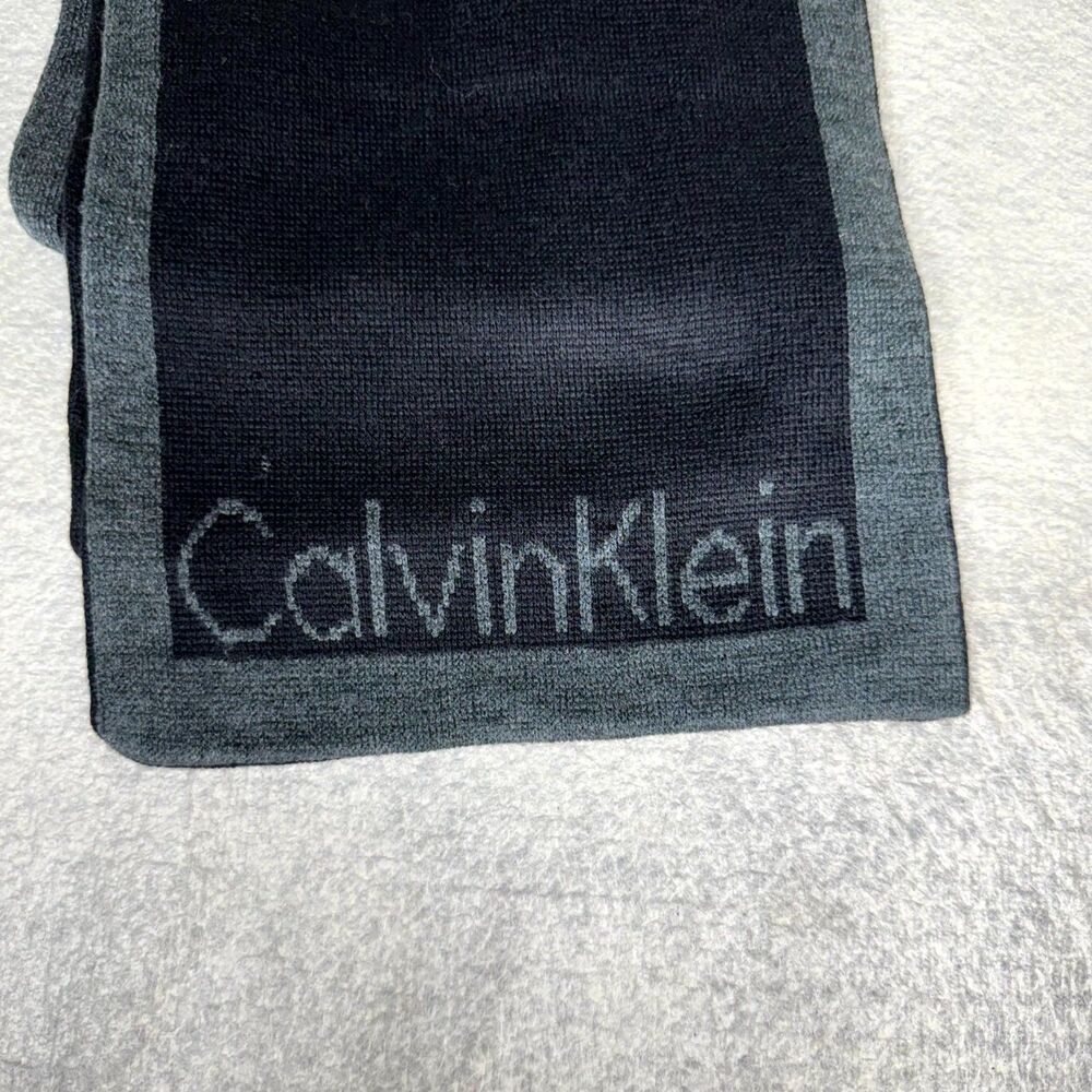 Calvin Klein Fleece‎ Scarf Black & Gray Color Unisex